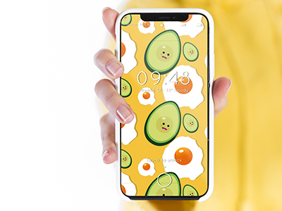 Illustratie ei avocado